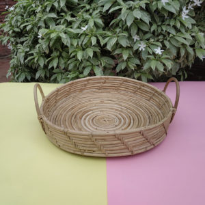 Fruit Tray with Handle (Round Shape)